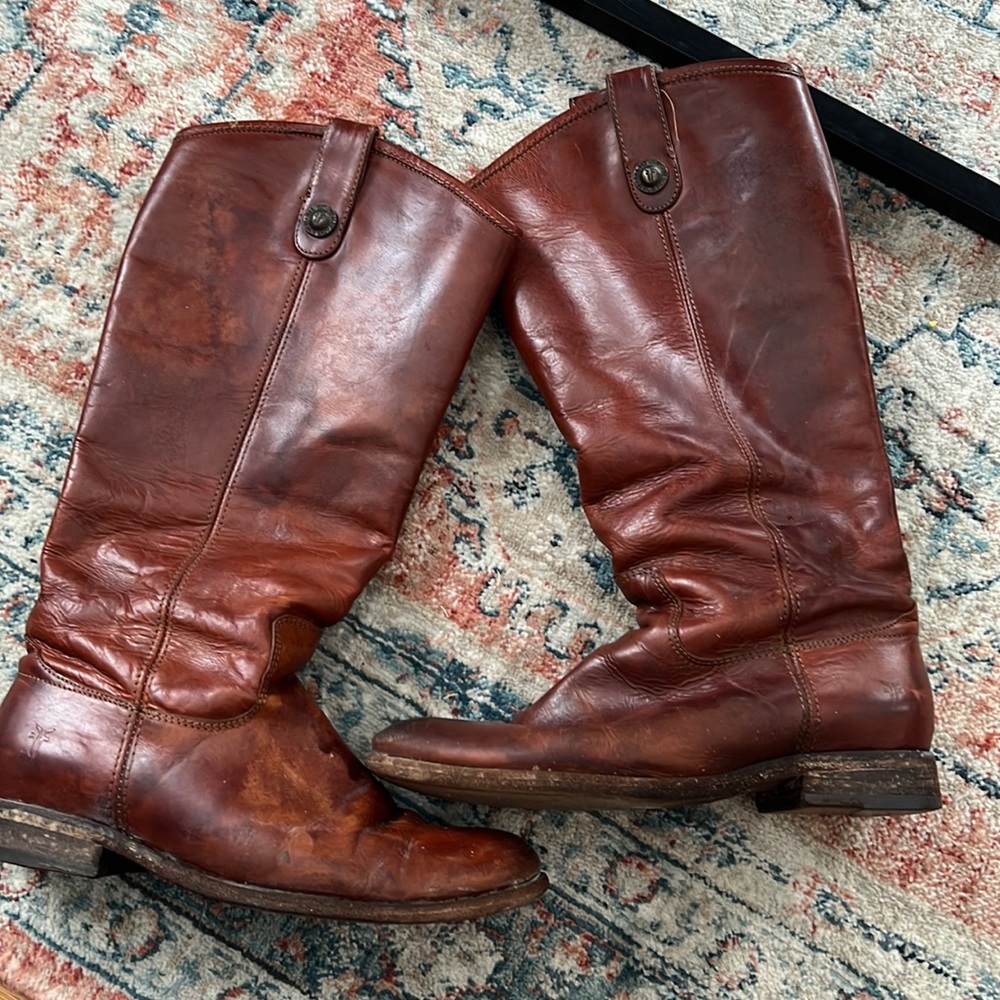 Frye Melissa Button Wide Calf Boot